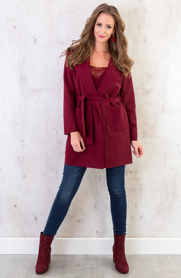 Wanted Coat Short Bordeaux – shoparchief, foto 3