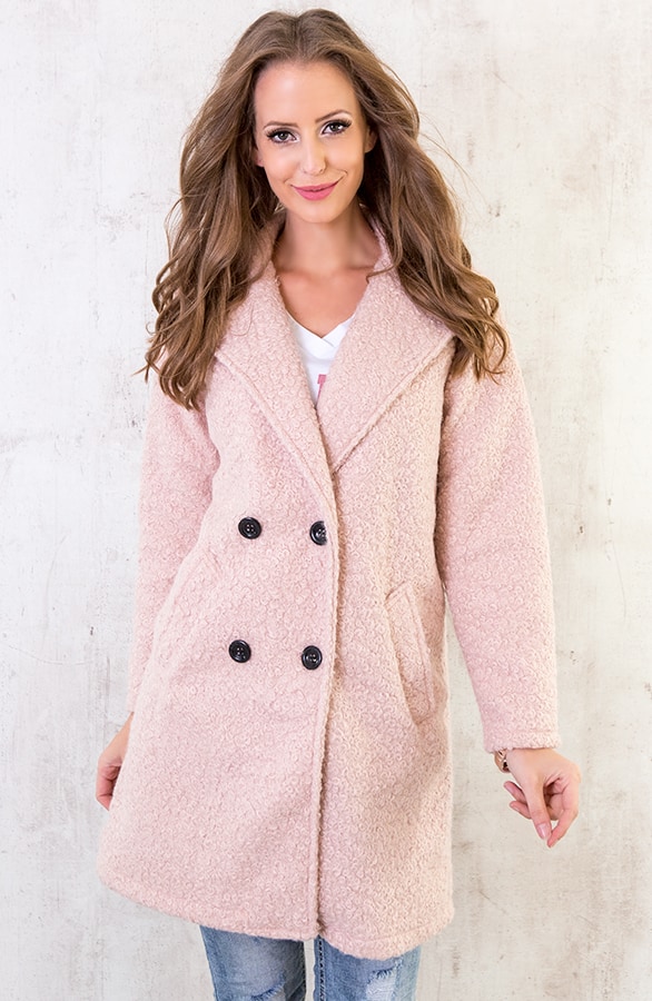 Teddy Coat Oud Roze – shoparchief, foto 2