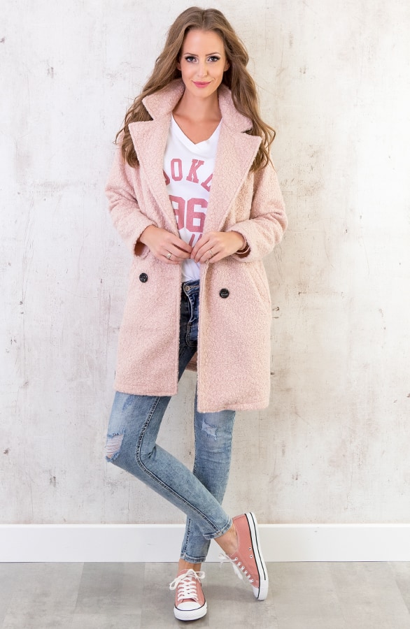 Teddy Coat Oud Roze – shoparchief, foto 7