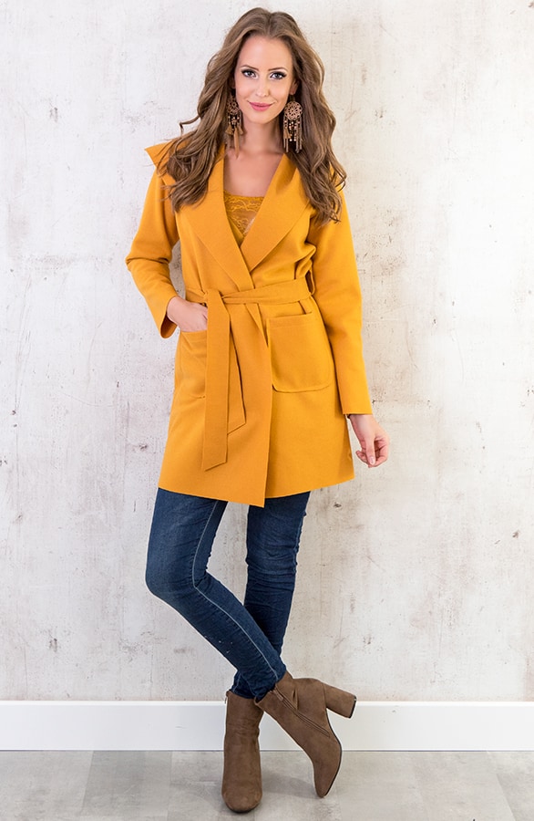 Wanted Coat Short Oker – shoparchief, foto 2