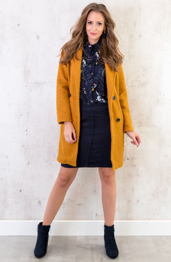 Suede Rok Marineblauw – shoparchief, foto 5