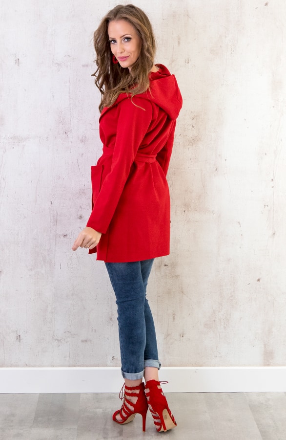 Wanted Coat Short Rood – shoparchief, foto 5