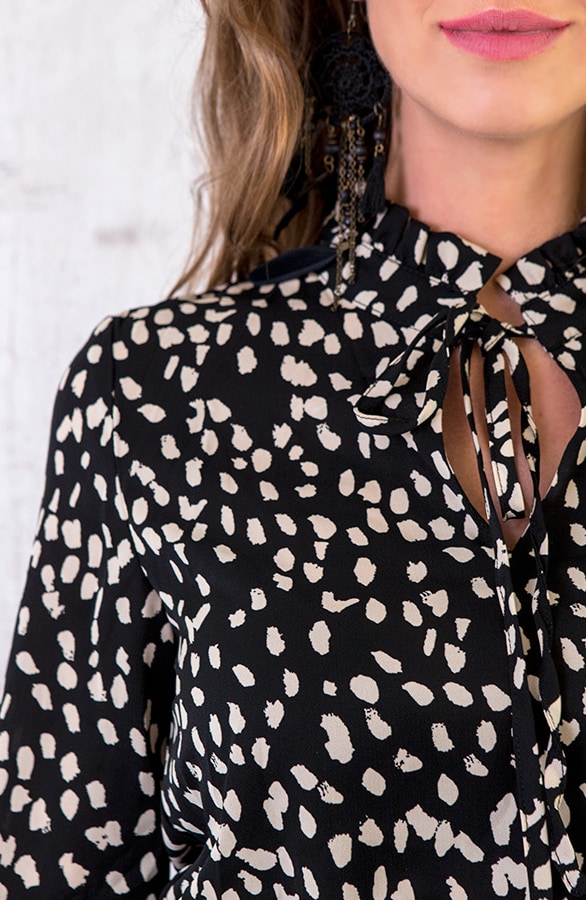 Print Jurk Zwart – shoparchief, foto 7