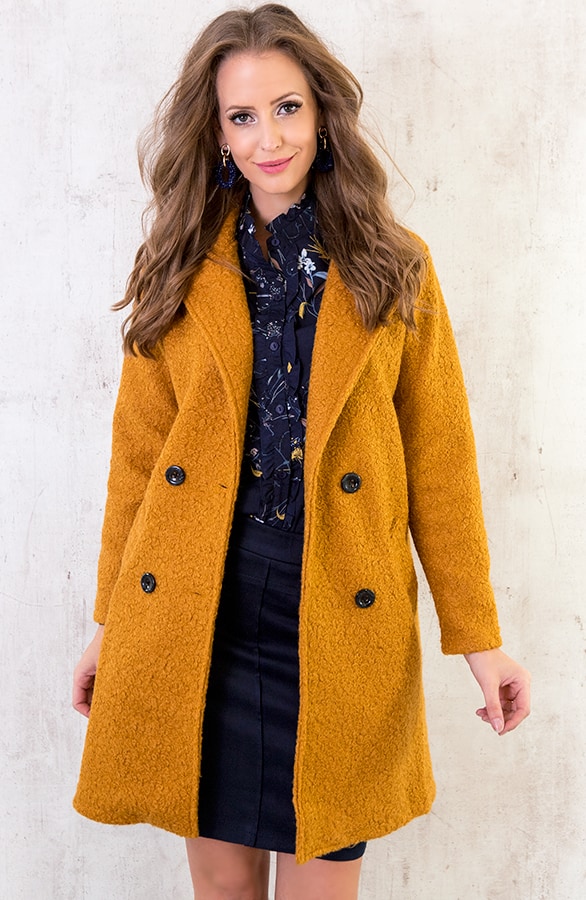 Teddy Coat Okergeel – shoparchief, foto 2
