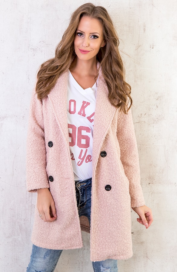 Teddy Coat Oud Roze – shoparchief, foto 4