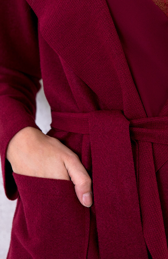 Wanted Coat Short Bordeaux – shoparchief, foto 6