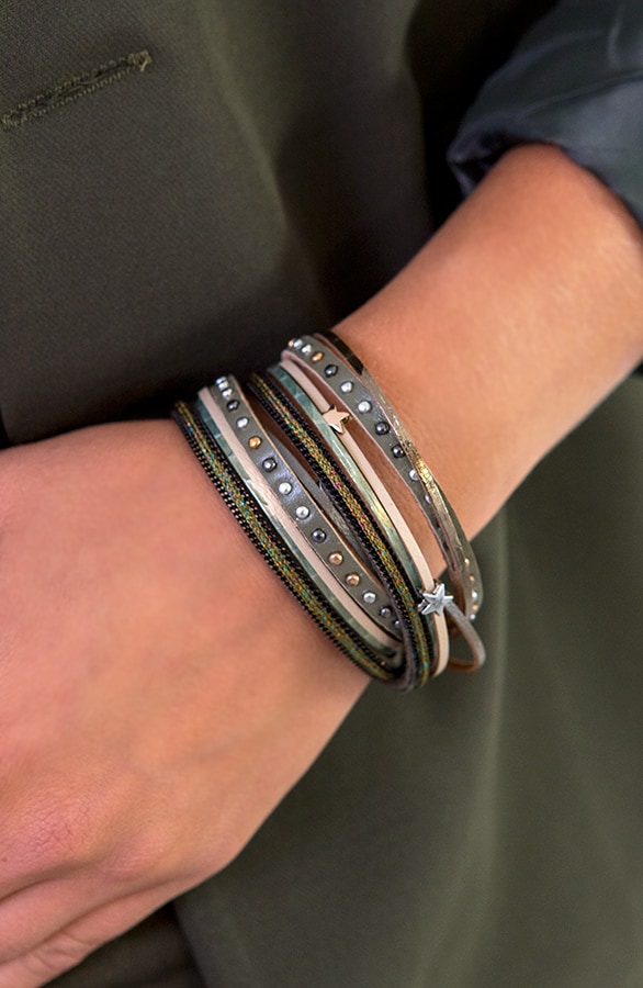 Wikkelarmband Ster Legergroen – shoparchief, foto 2