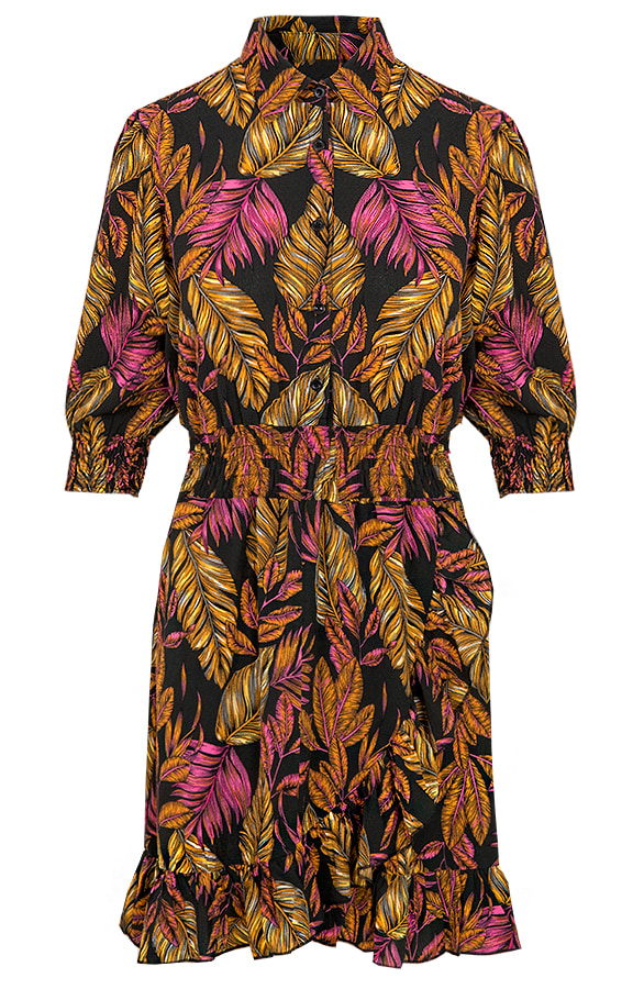 Autumn Palmtree Jurk – shoparchief
