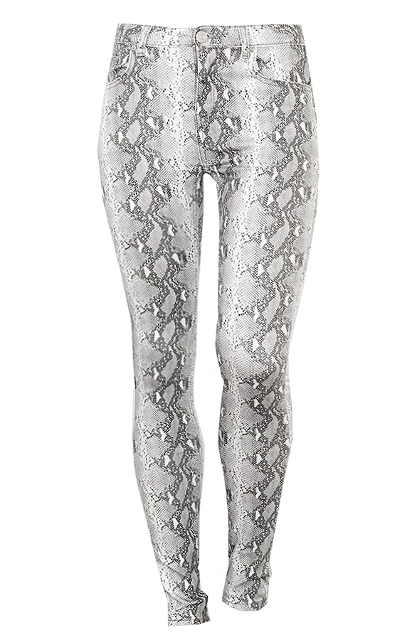 Coating Jeans Slangenprint Grijs – shoparchief