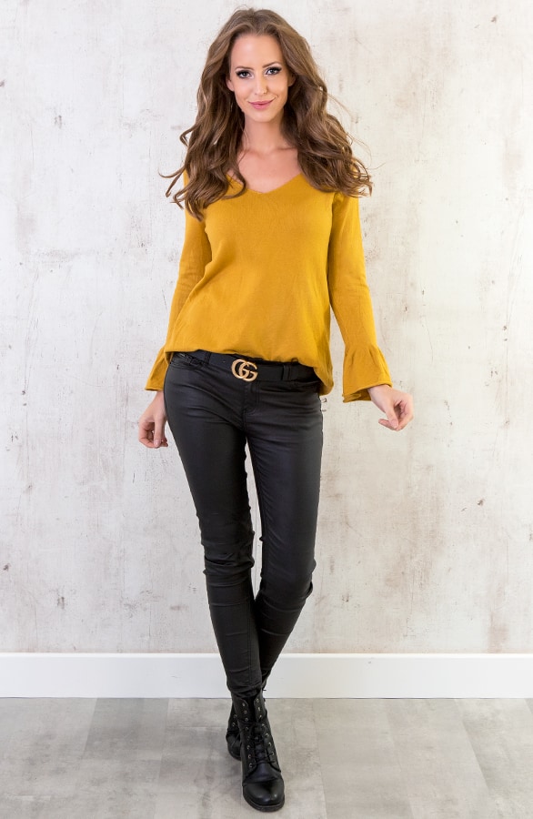 Flared Top Okergeel – shoparchief, foto 3