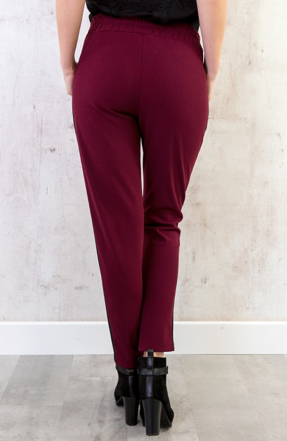Strik Broek Bies Bordeaux – shoparchief, foto 5