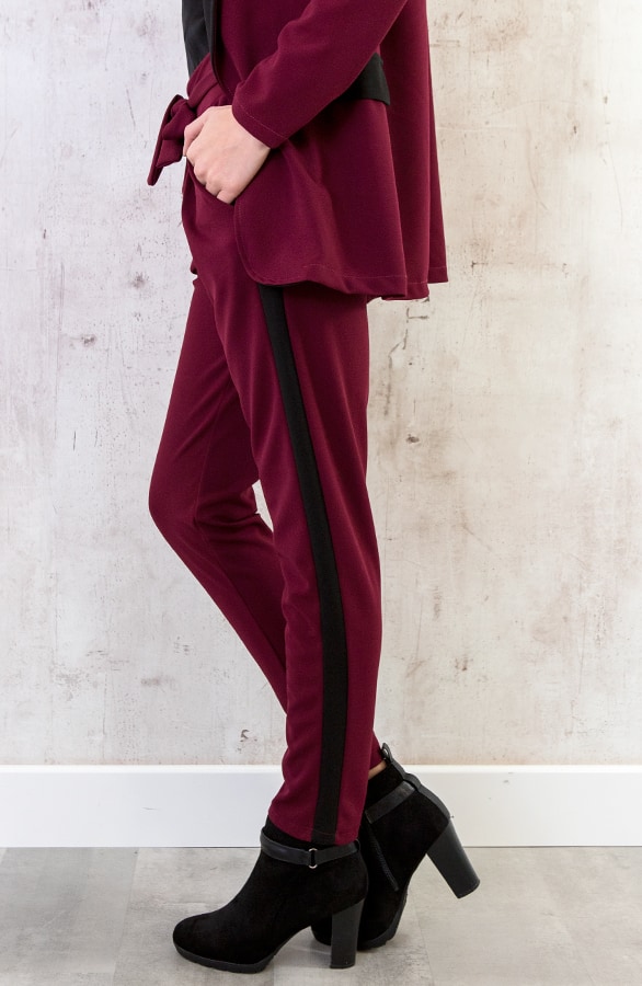 Strik Broek Bies Bordeaux – shoparchief, foto 2