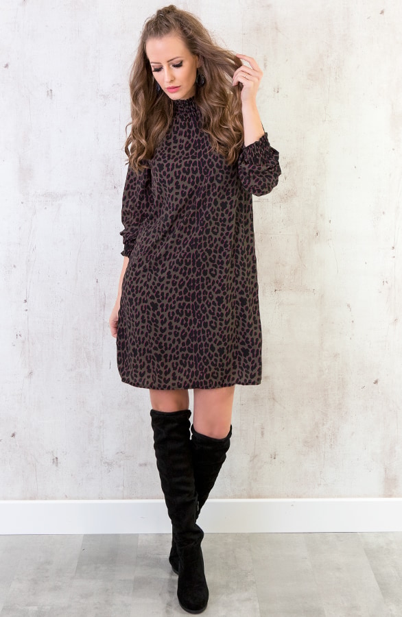 Leopard Col Tuniek Legergroen – shoparchief, foto 7