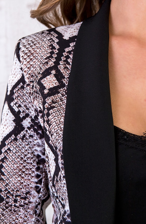 Snake Blazer Zwart – shoparchief, foto 5