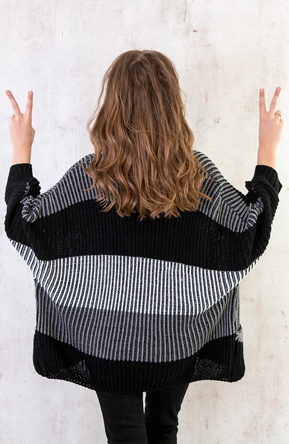 Oversized Tricolore Vest – shoparchief, foto 5