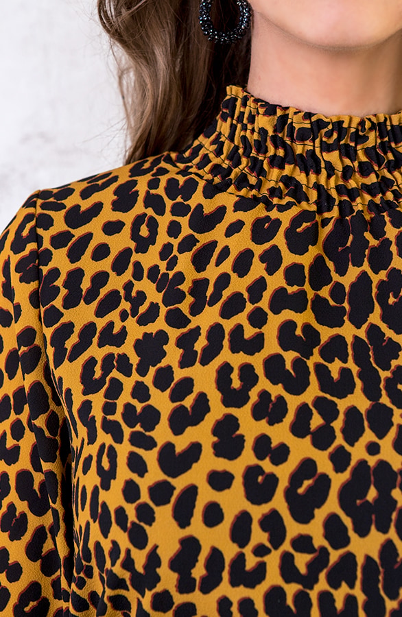 Leopard Col Tuniek Okergeel – shoparchief, foto 7