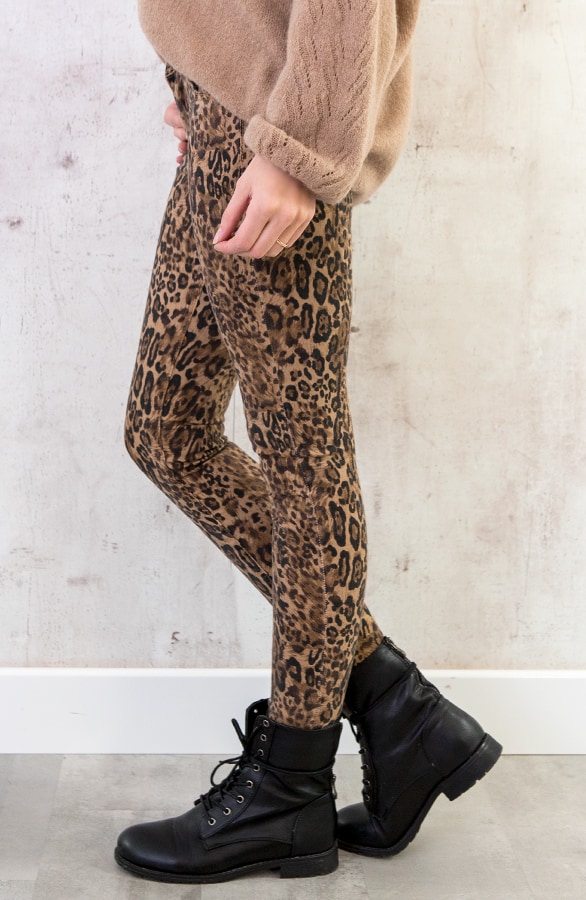 Leopard Skinny Jeans – shoparchief, foto 3