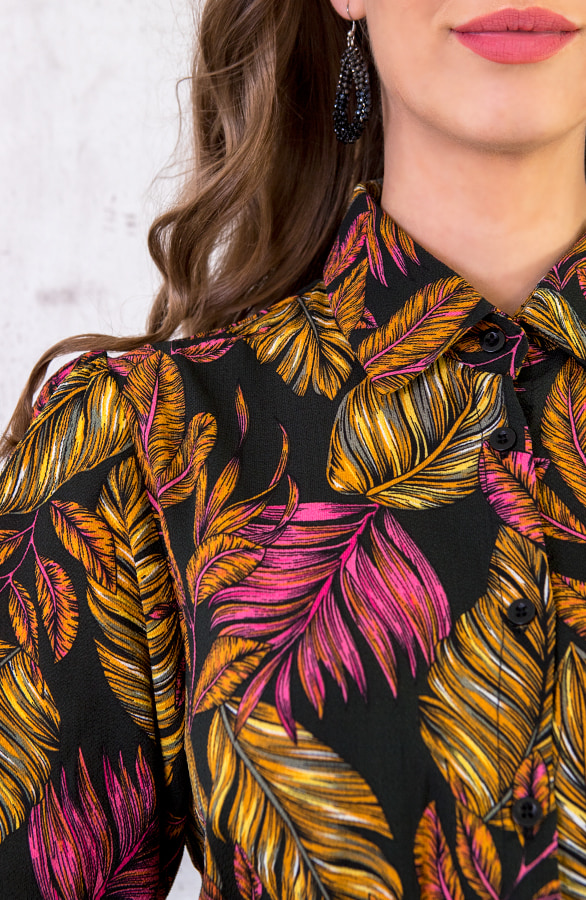 Autumn Palmtree Jurk – shoparchief, foto 6