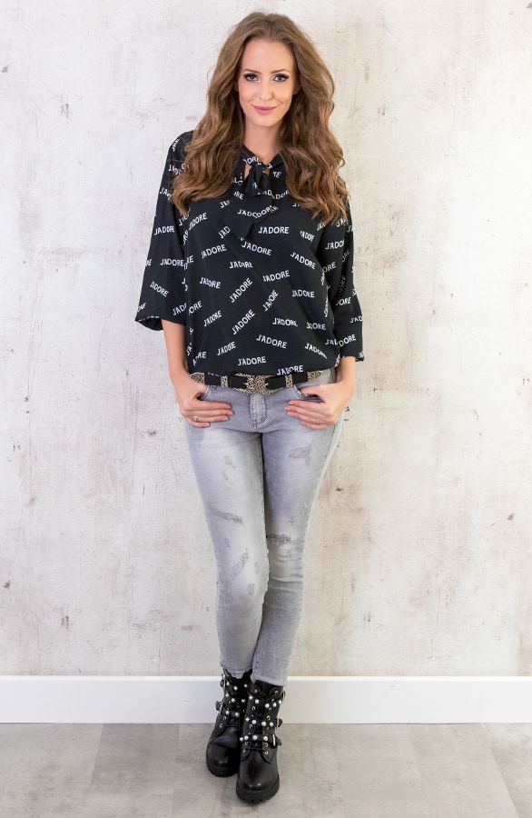 J Adore Blouse Zwart – shoparchief, foto 5