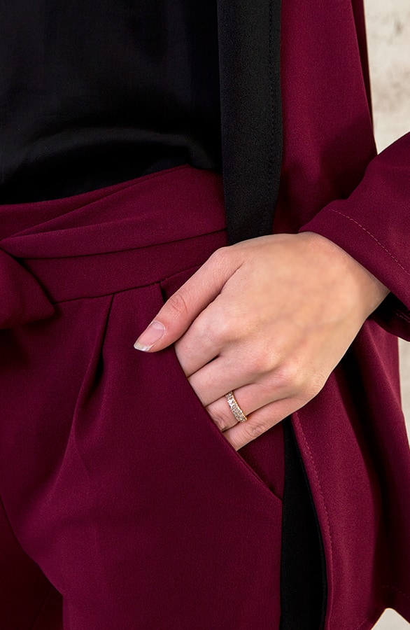 Strik Broek Bies Bordeaux – shoparchief, foto 6