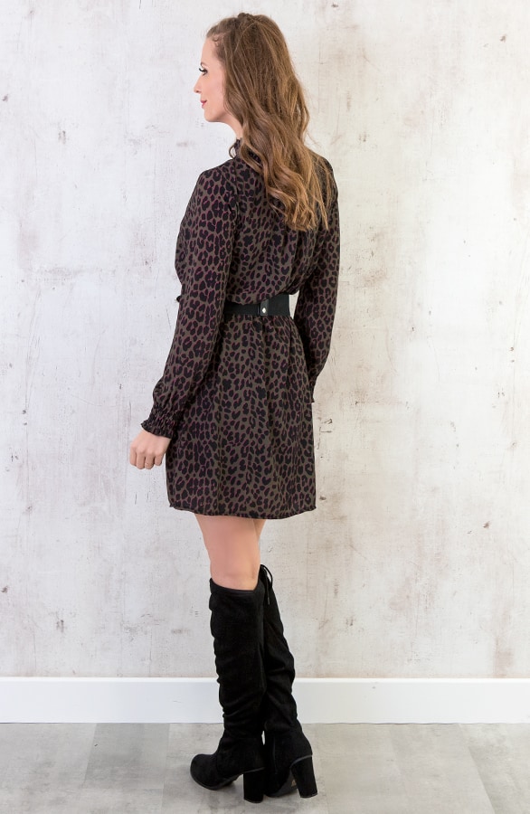 Leopard Col Tuniek Legergroen – shoparchief, foto 6
