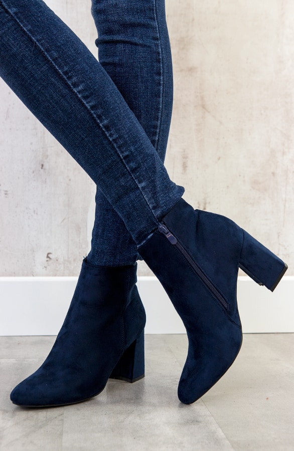 Suede Hakken Navy – shoparchief, foto 2