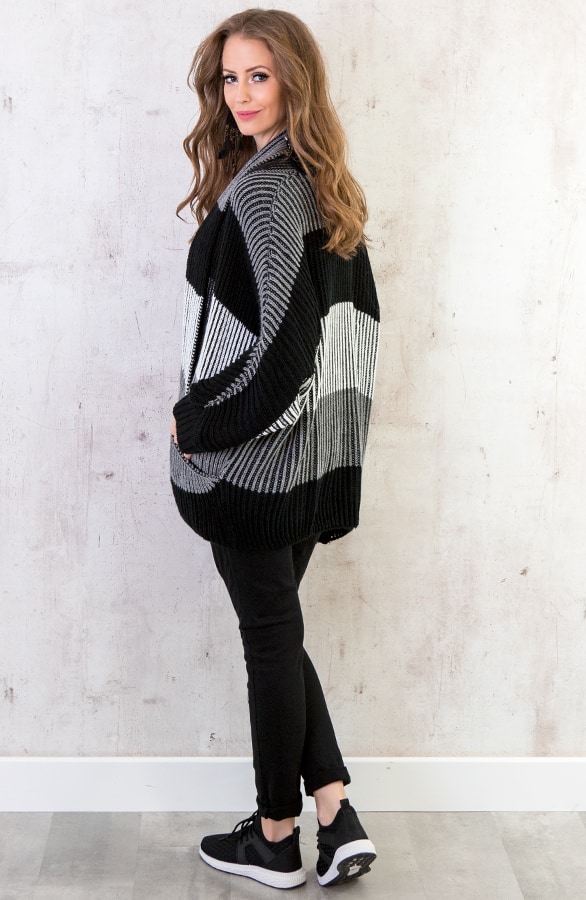Oversized Tricolore Vest – shoparchief, foto 3