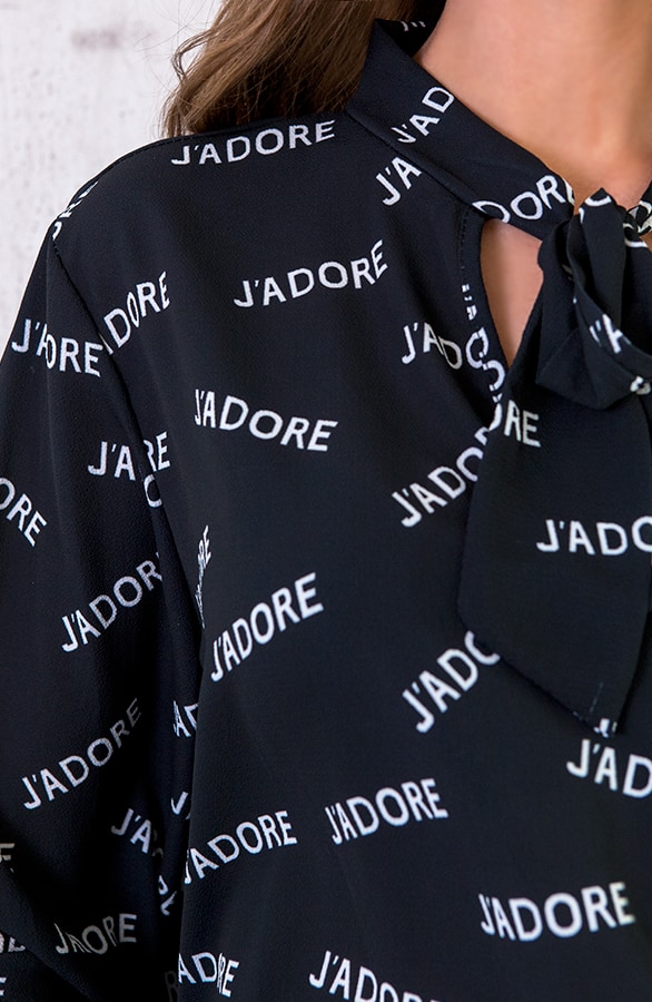 J Adore Blouse Zwart – shoparchief, foto 6