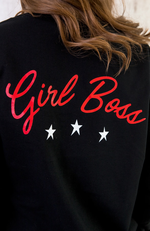 Girl Boss Sweater Zwart – shoparchief, foto 4