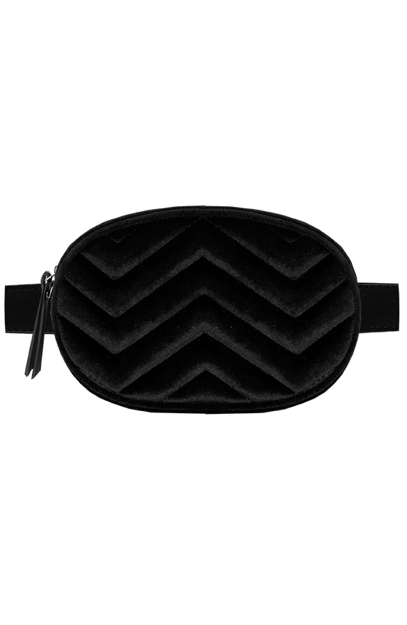 Bumbag Fluweel Zwart – shoparchief
