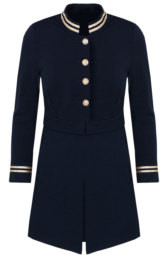 Button Blazer Lang Marine – shoparchief