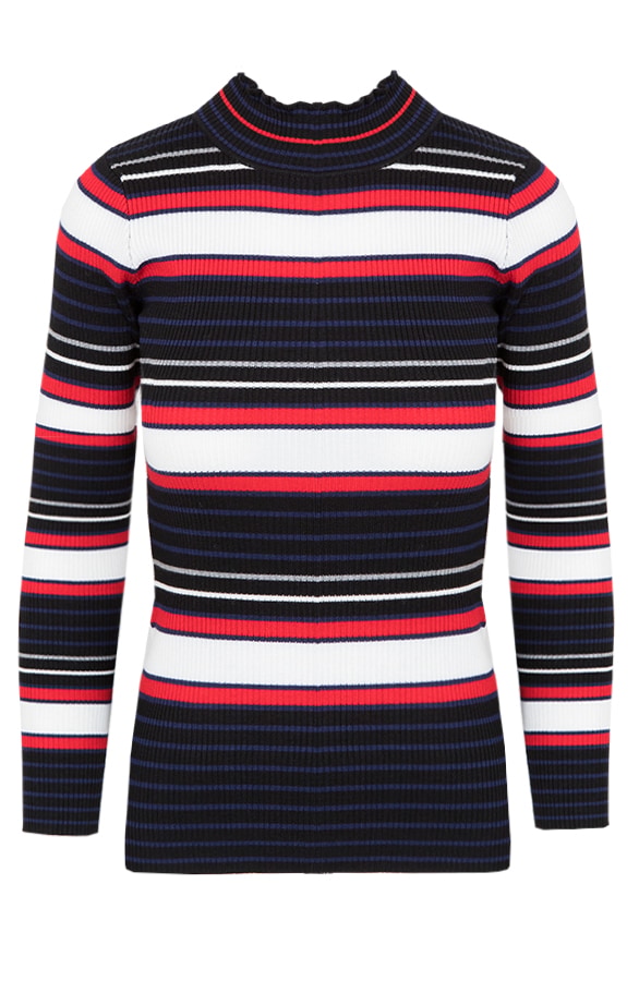 Gestreepte Stretch Trui – shoparchief