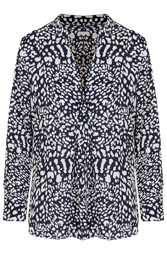 Leopard V Blouse Marine – shoparchief