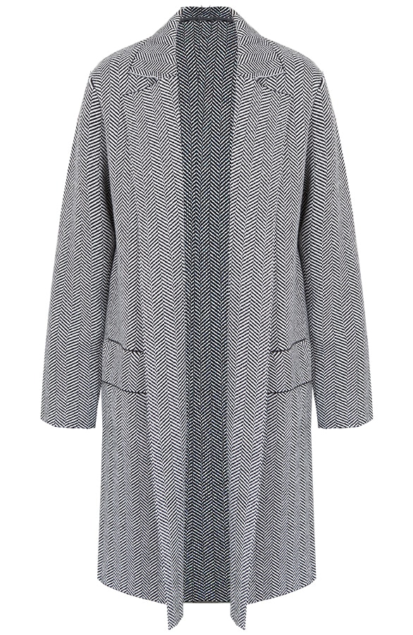 Stoffen Blazer Zigzag Zwart – shoparchief