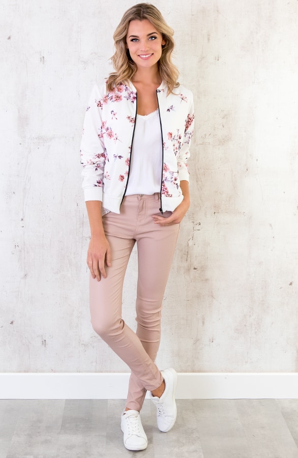 Bloemen Jacket Wit – shoparchief, foto 3