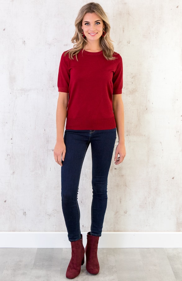 Luxury Wanted Top Bordeaux – shoparchief, foto 3