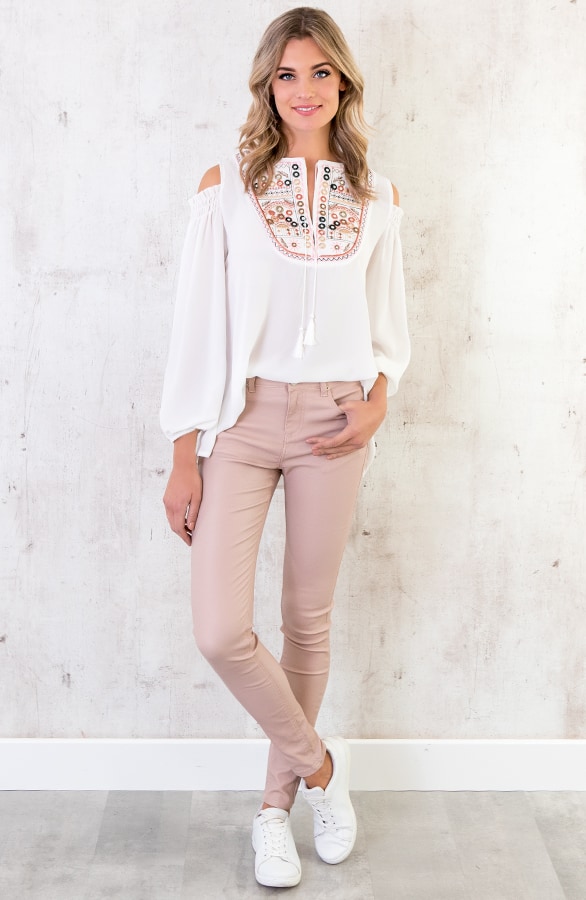 Mirror Ibiza Blouse Wit – shoparchief, foto 4