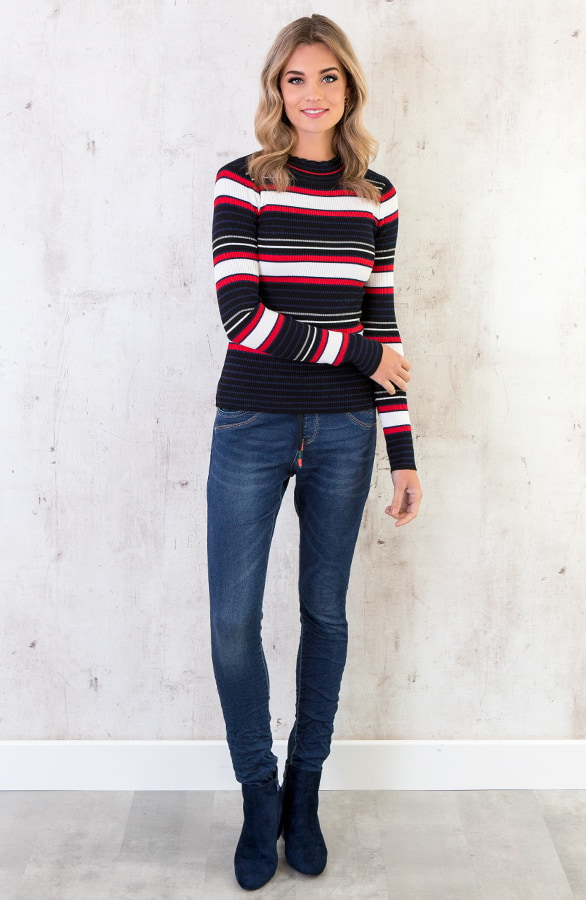 Gestreepte Stretch Trui – shoparchief, foto 4
