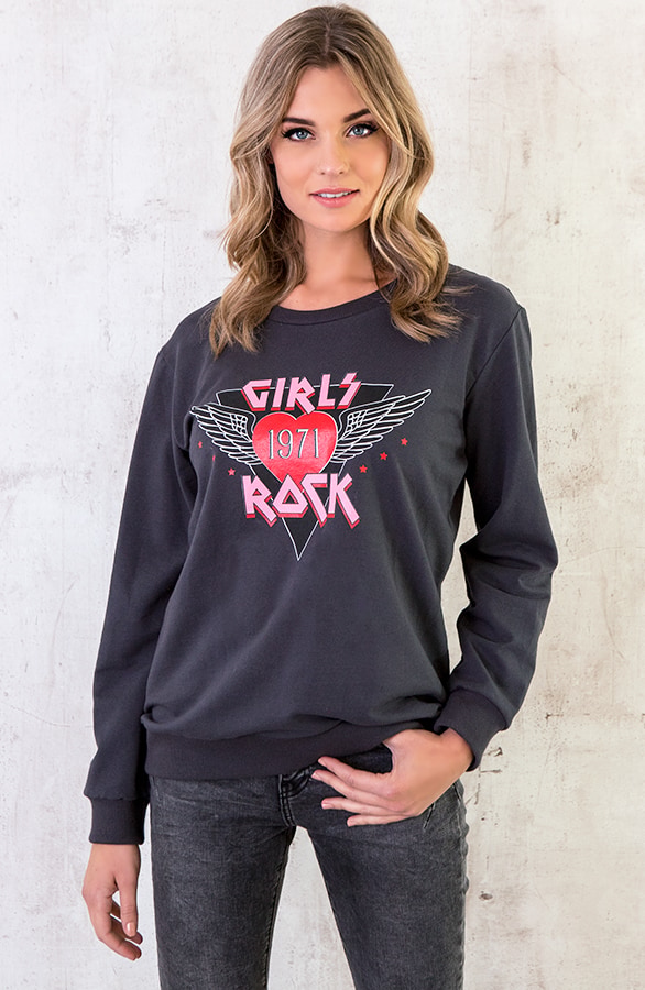 Girls Rock Sweater Antraciet – shoparchief, foto 4