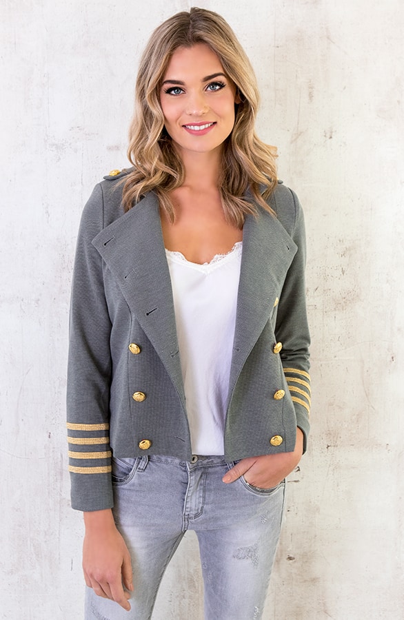 Marant Button Blazer Grijs – shoparchief, foto 2