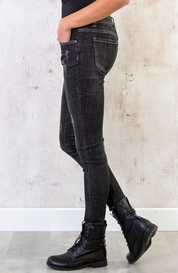 Stretch Jeans Donkergrijs – shoparchief, foto 4