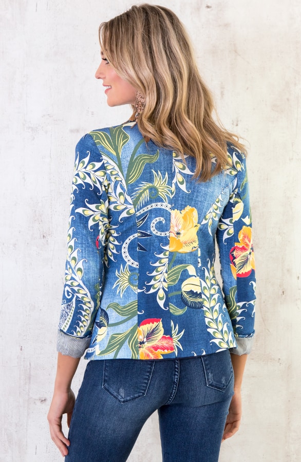 Print Jasje Jeansblauw – shoparchief, foto 4