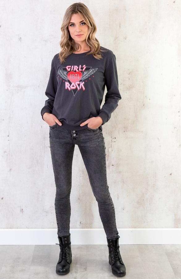 Girls Rock Sweater Antraciet – shoparchief, foto 3