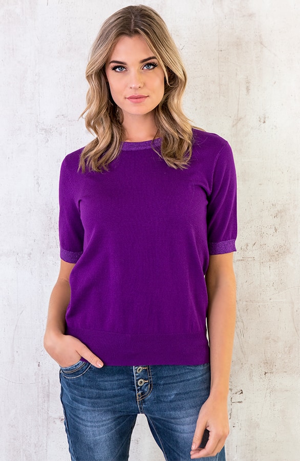 Luxury Wanted Top Paars – shoparchief, foto 2