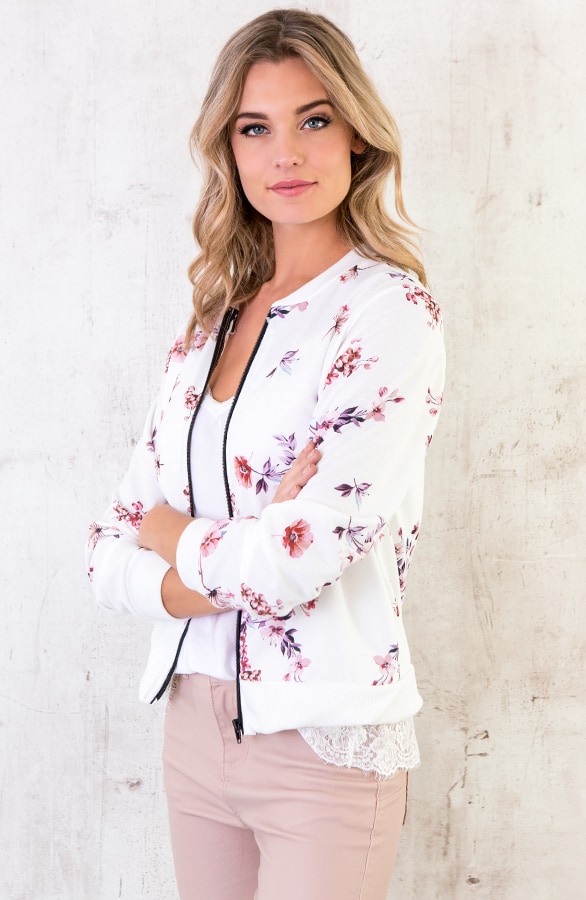 Bloemen Jacket Wit – shoparchief, foto 5