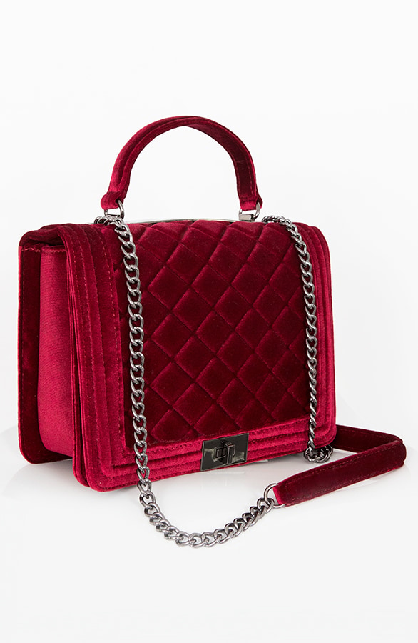 Tas Fluweel Bordeaux – shoparchief, foto 2
