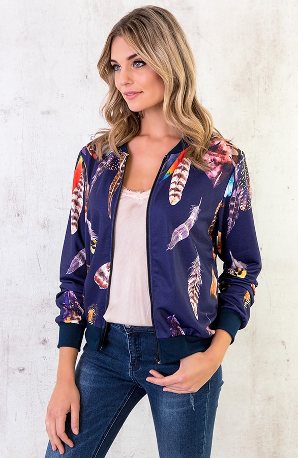Feather Jacket Blue – shoparchief, foto 4