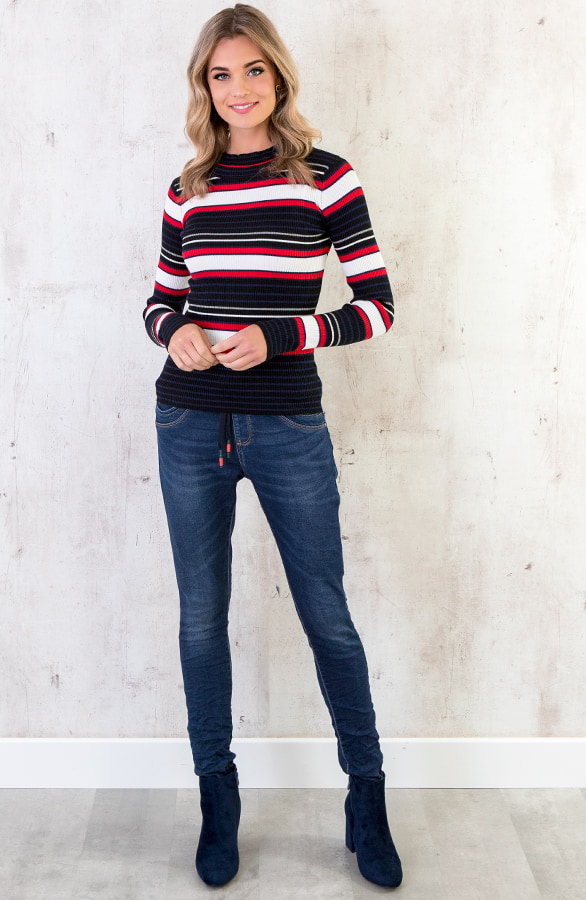 Gestreepte Stretch Trui – shoparchief, foto 6