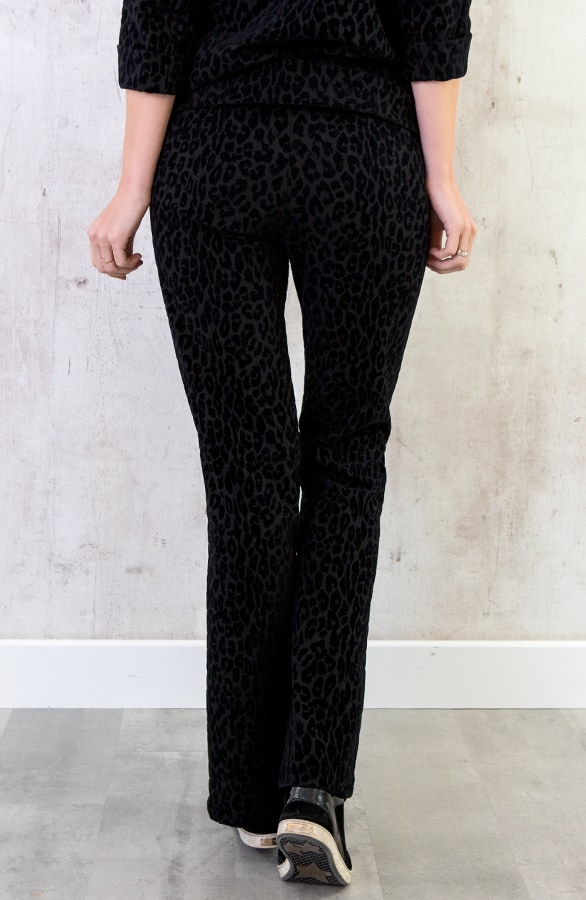Fluwelen Panter Broek Zwart – shoparchief, foto 4