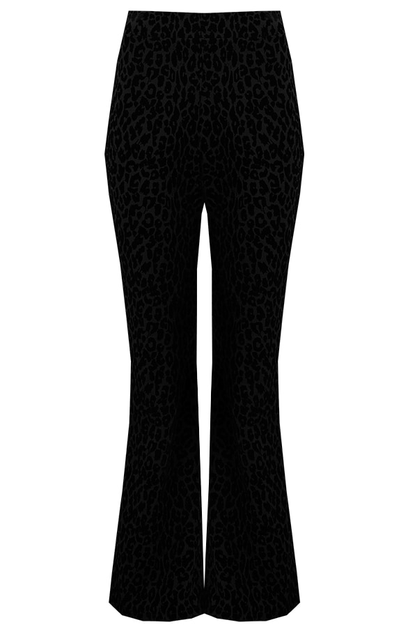 Fluwelen Panter Broek Zwart – shoparchief